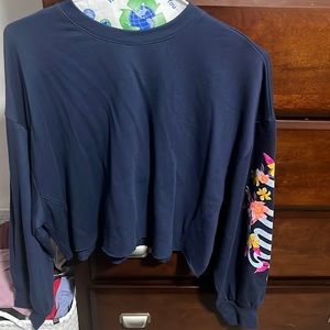 PINK cropped sweatshirt